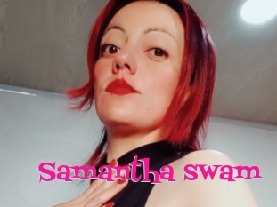 Samantha_swam